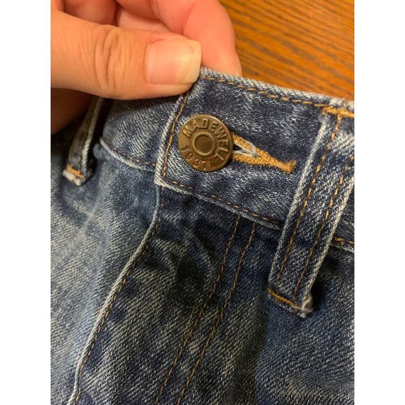 Madewell Perfect Vintage Cut Off Denim Jean Shorts Mid Rise Medium Wash 27 - Picture 8 of 8